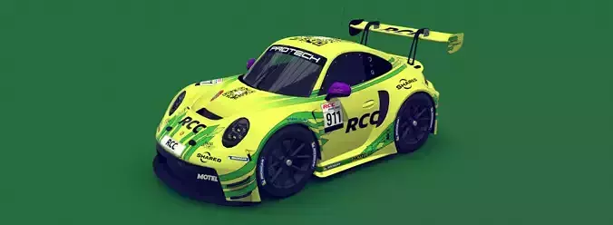 Cartoon GT3 Car Darsche 91 R