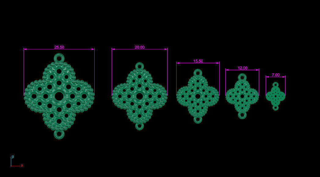 Vancleef flower5  3D print model_2