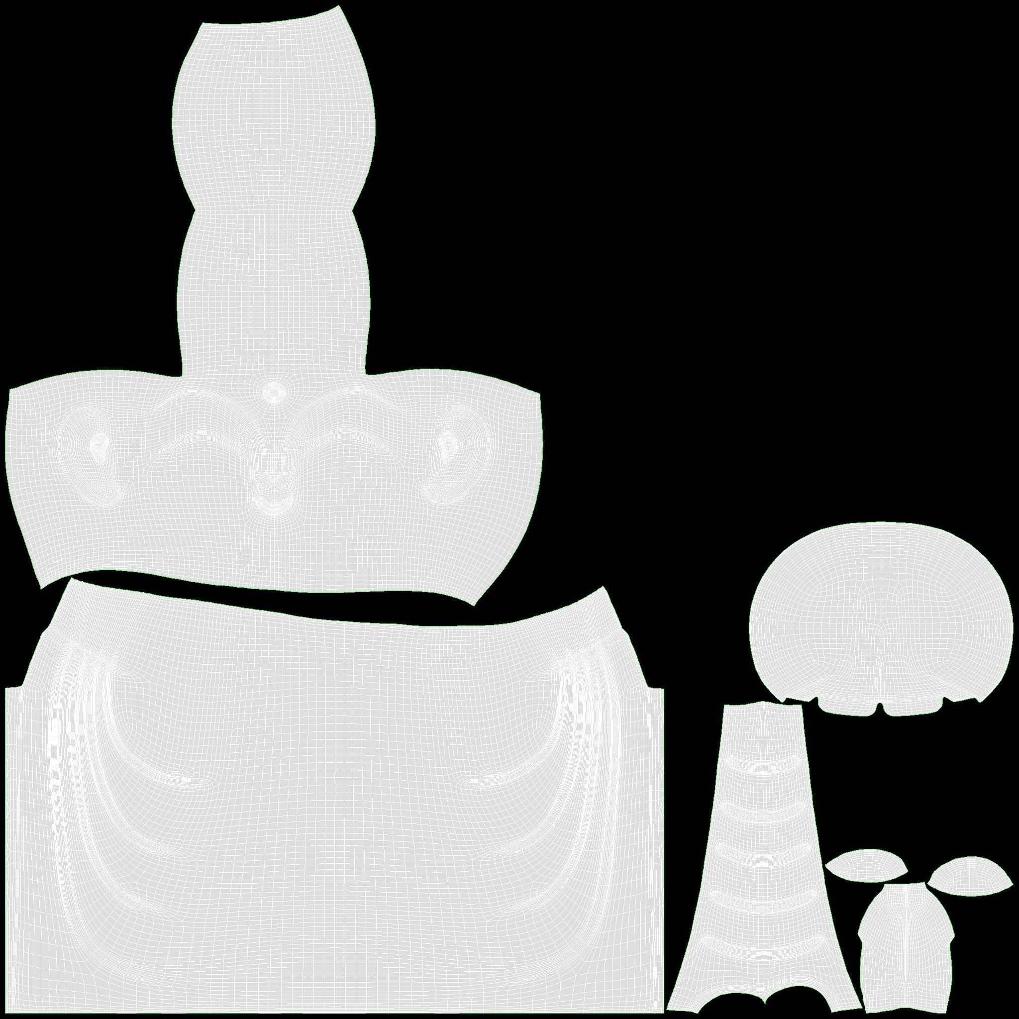 Japanese Jizo Figurine 3D model_10