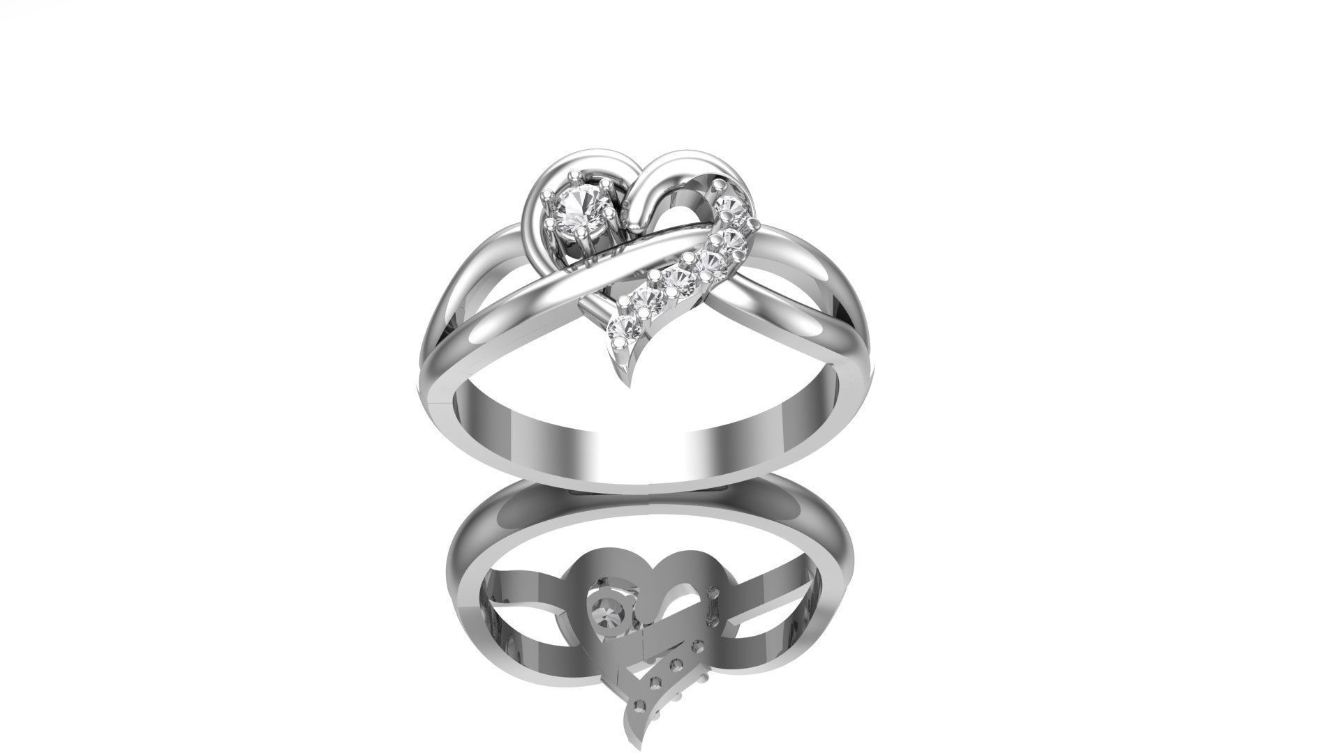 Heart Ring 3D print model_14