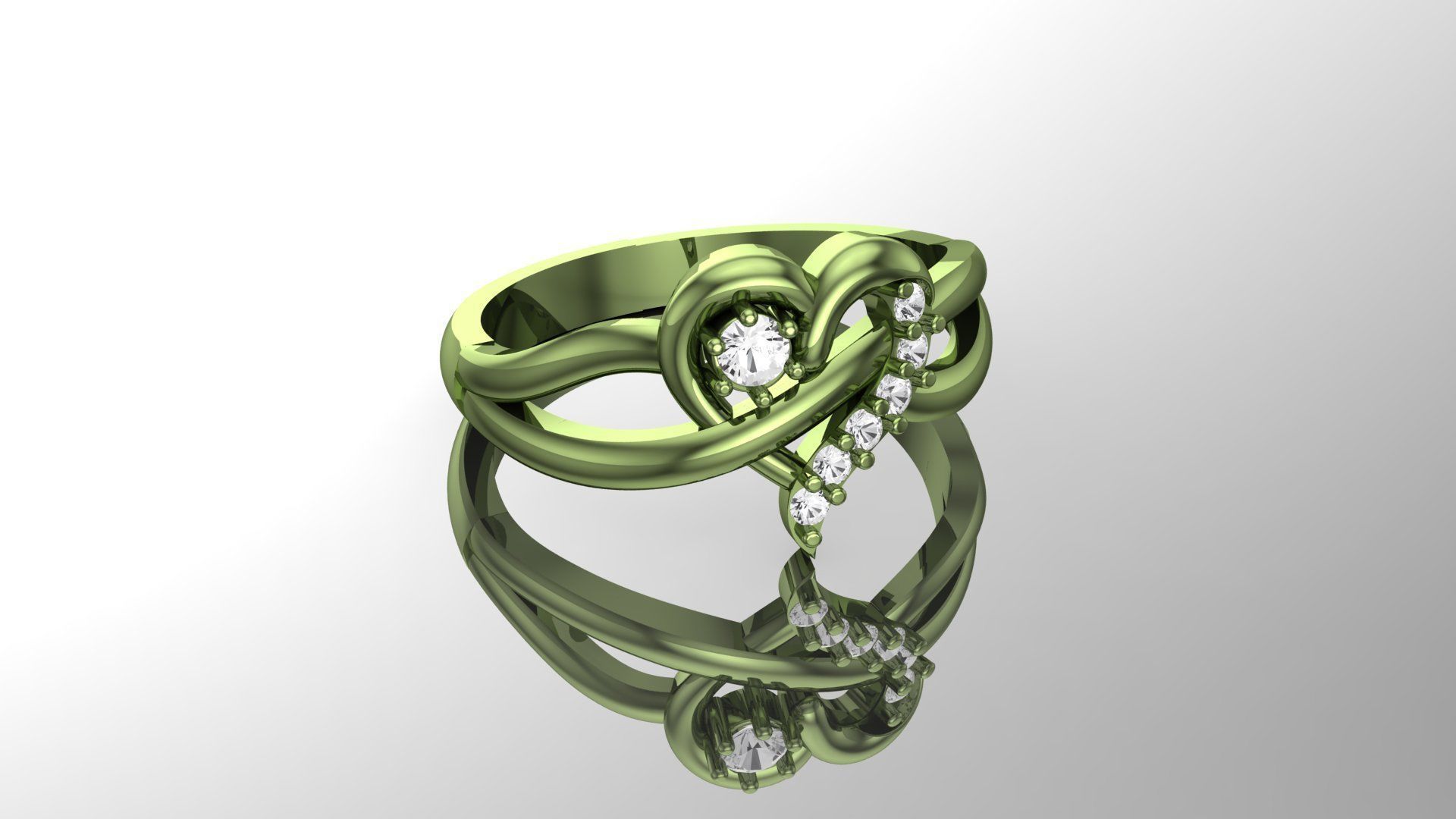 Heart Ring 3D print model_18