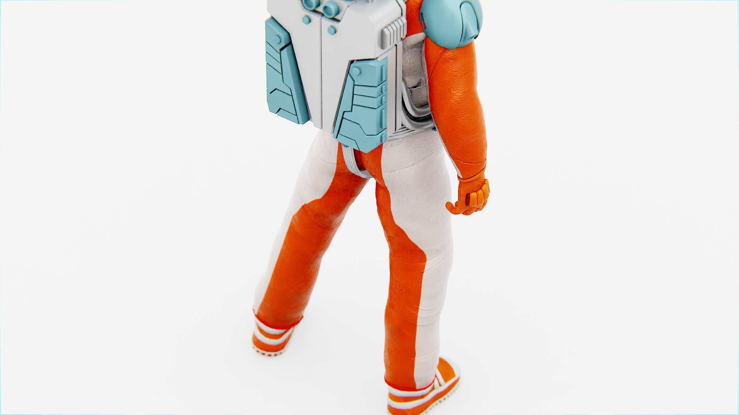 MARS COLONY ASTRONAUT V-2  RIGGED 3D model_15