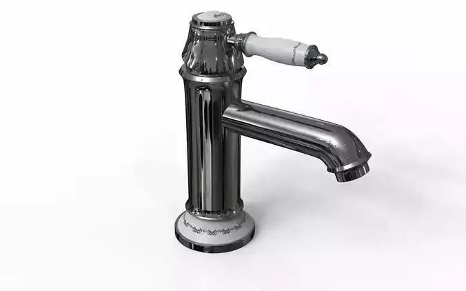 Voxort Rose - basin mixer Low-poly 3D model