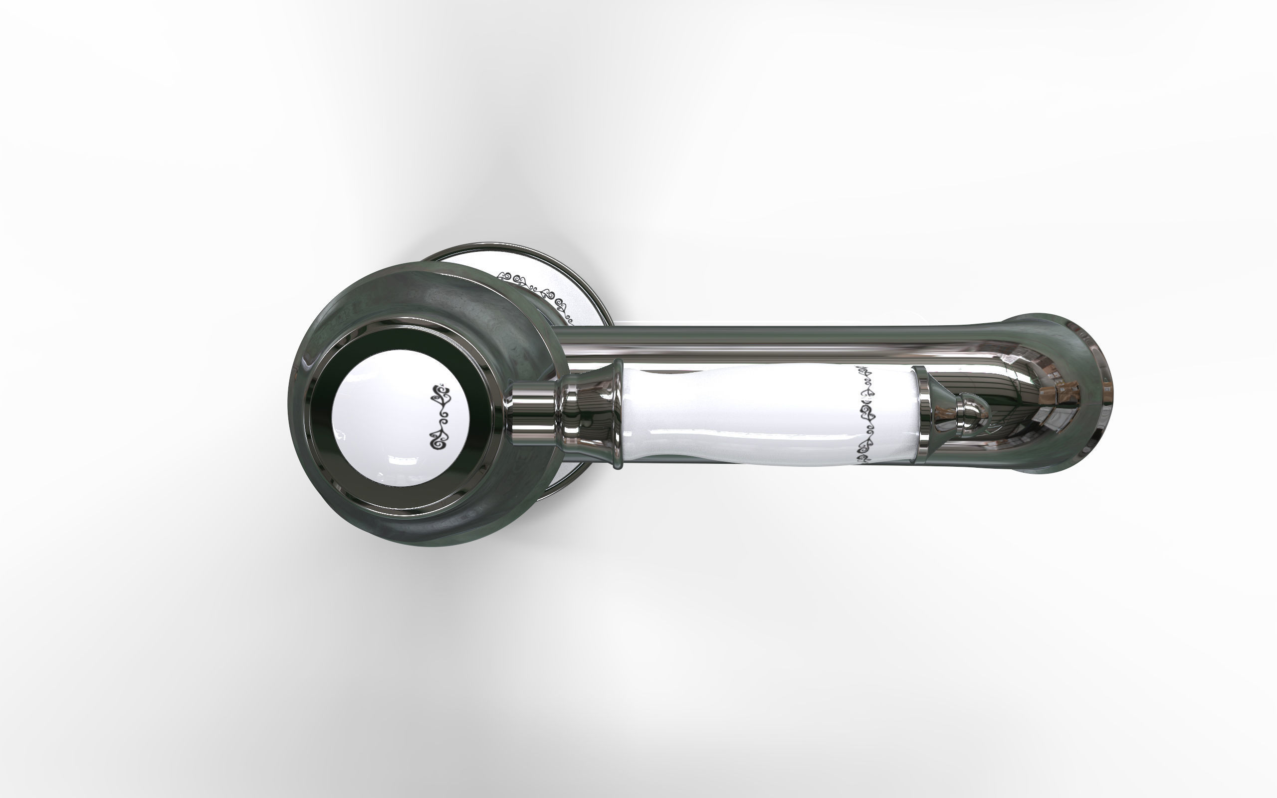 Voxort Rose - basin mixer Low-poly 3D model_3