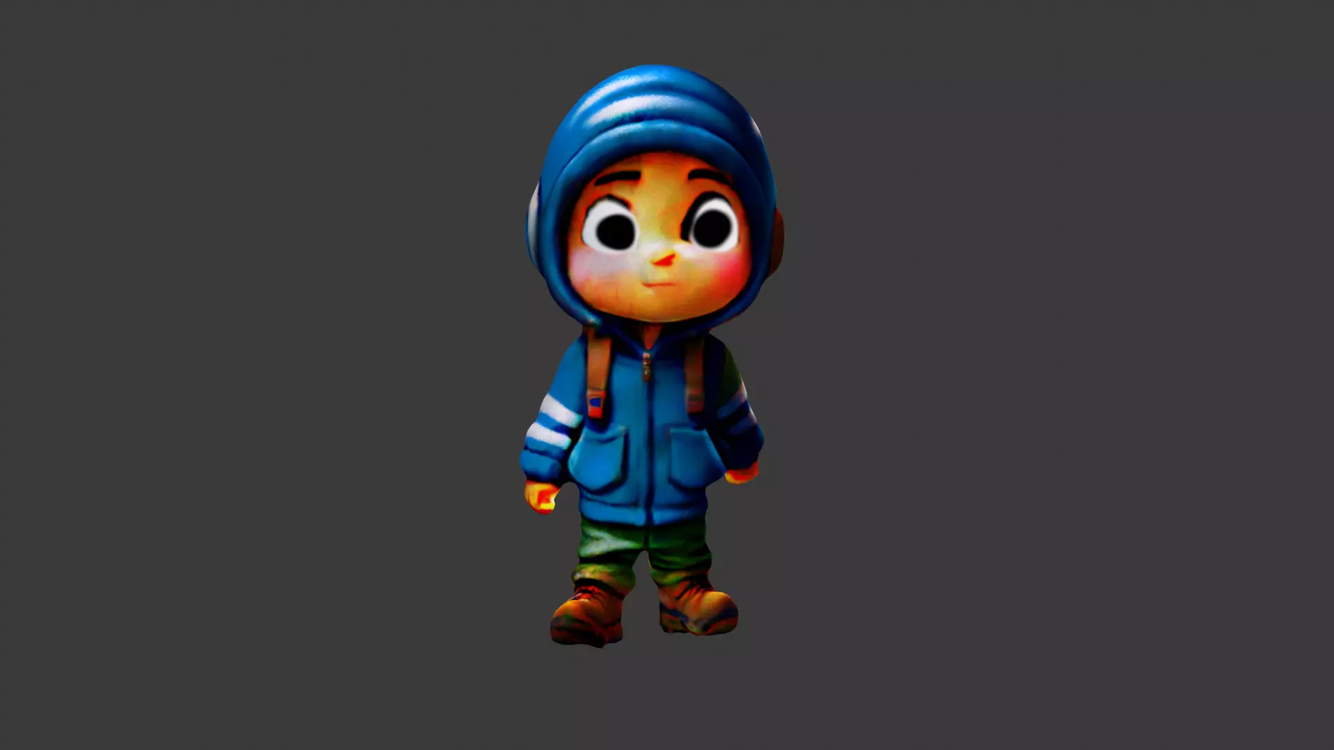 Boy Student  3D model_0