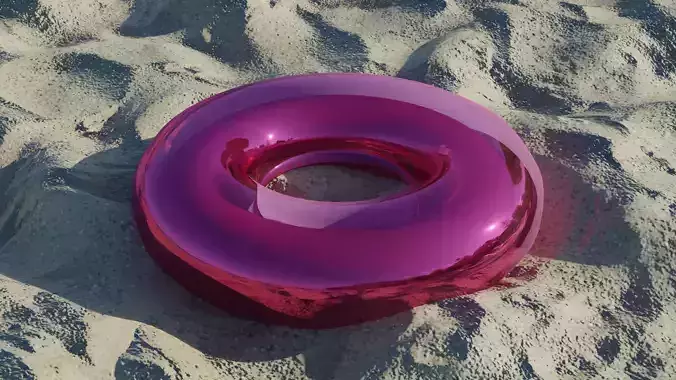 Pool Float Swim Ring Free 3D model