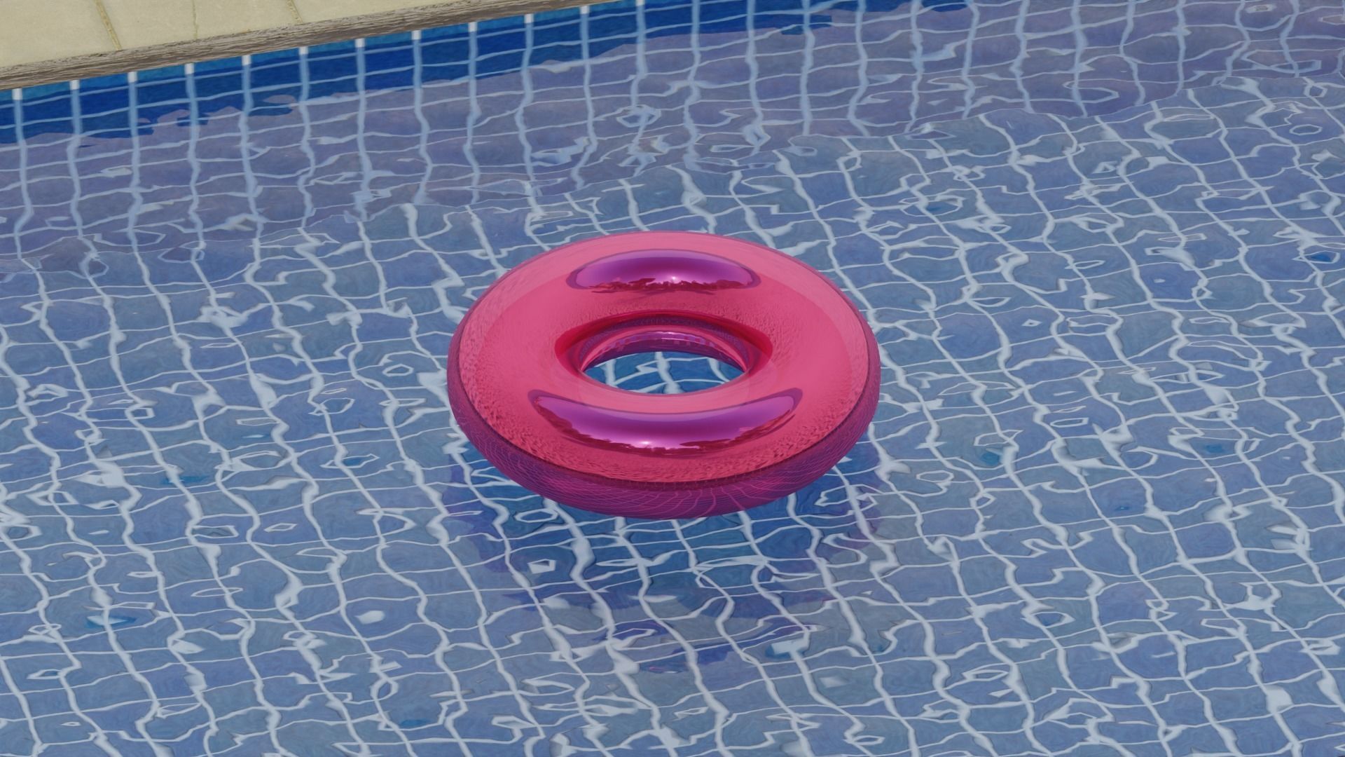 Pool Float Swim Ring Free 3D model_4