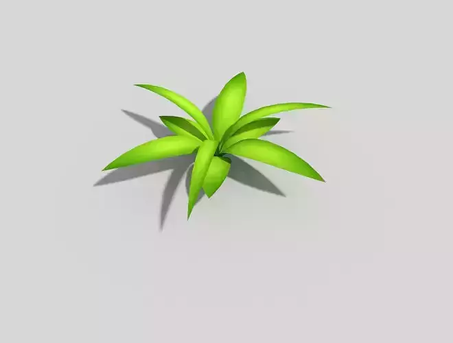 Low poly Plant leaf