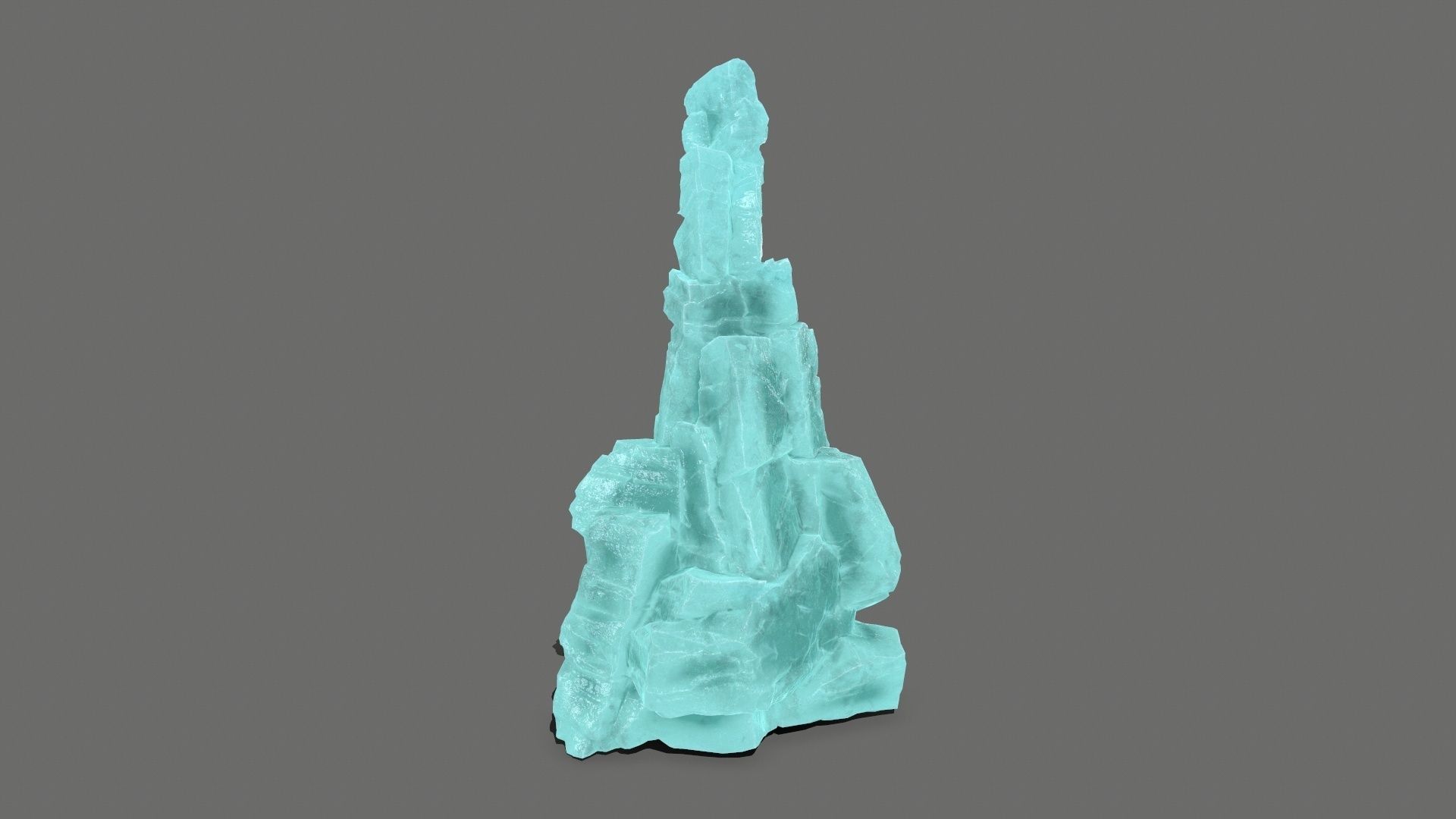 ice rocks  Low-poly 3D model_17