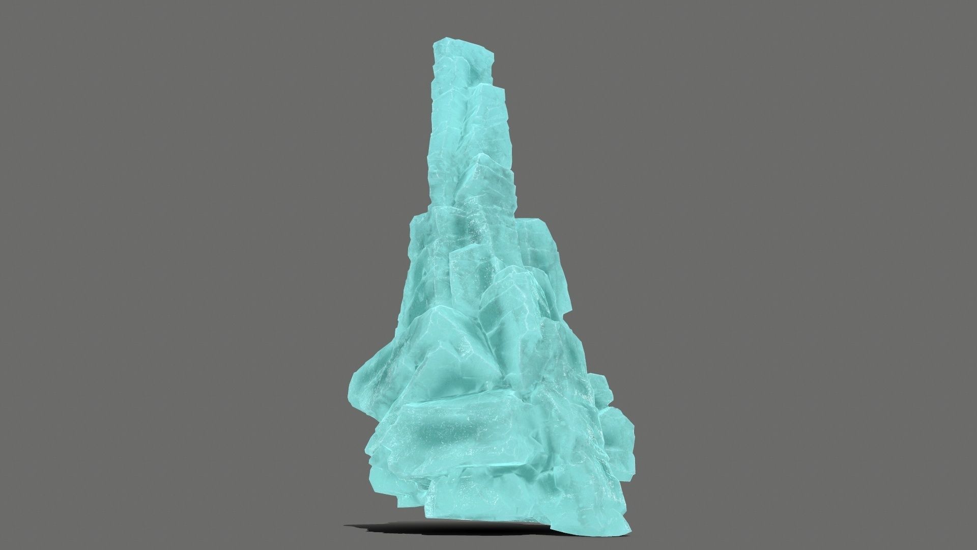 ice rocks  Low-poly 3D model_2