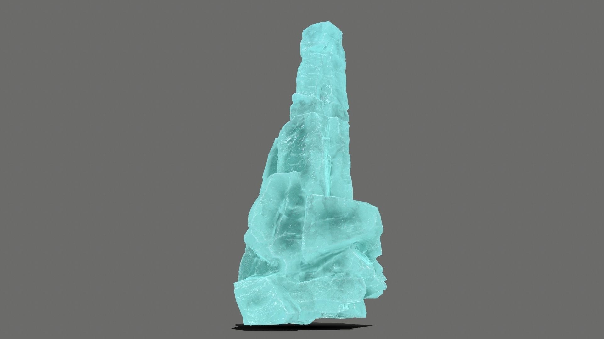 ice rocks  Low-poly 3D model_7