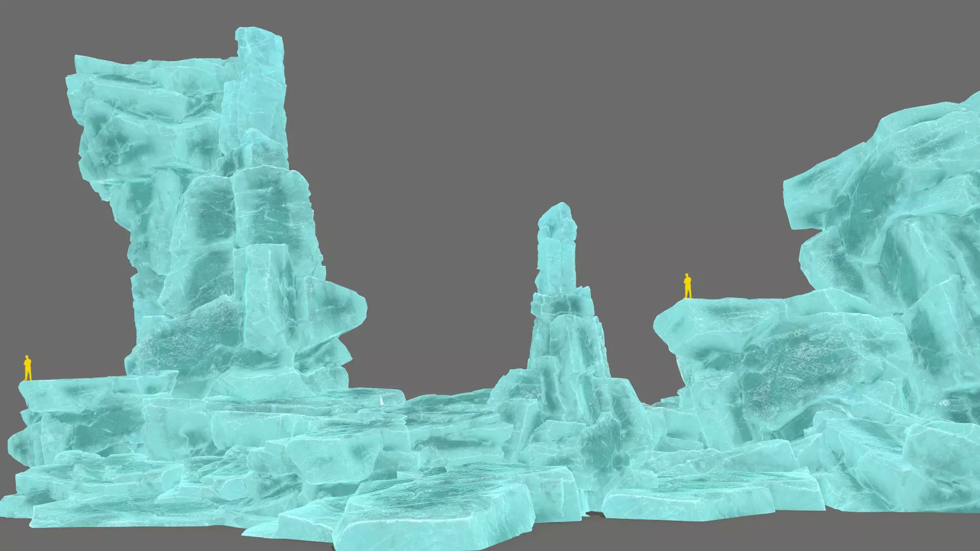 ice rocks  Low-poly 3D model_0