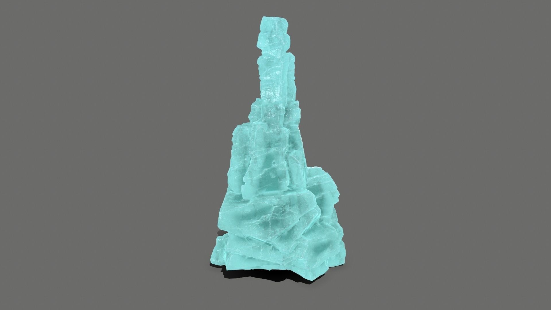 ice rocks  Low-poly 3D model_15