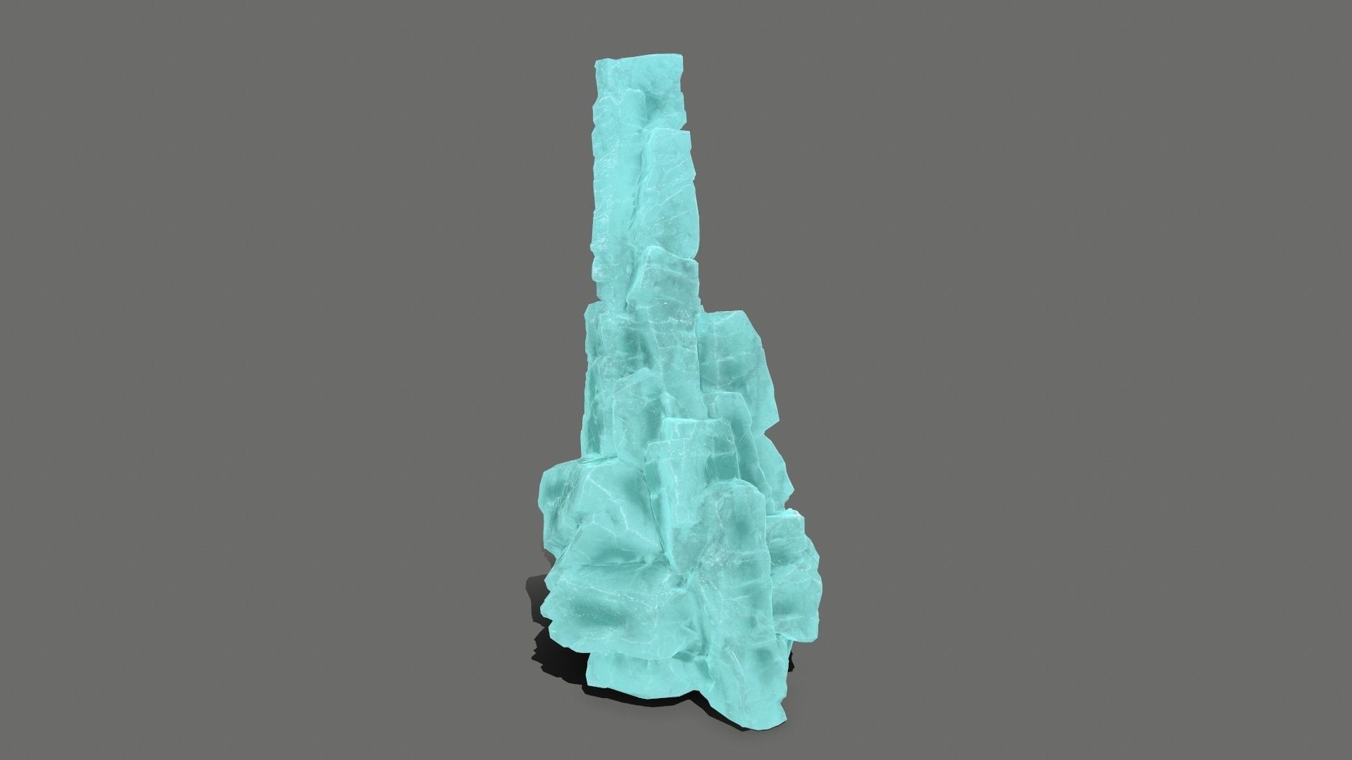 ice rocks  Low-poly 3D model_11