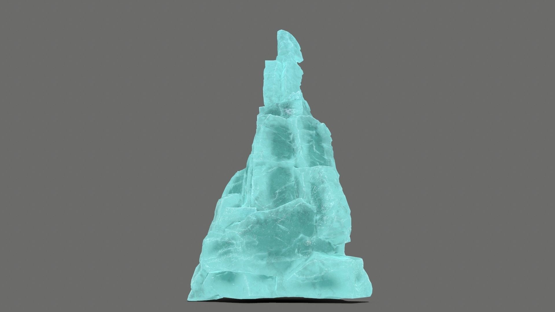 ice rocks  Low-poly 3D model_5