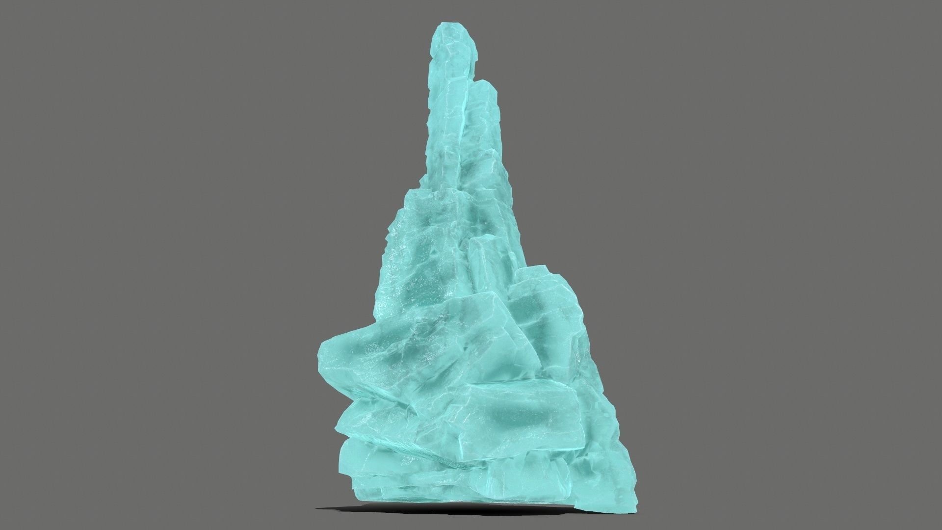 ice rocks  Low-poly 3D model_9