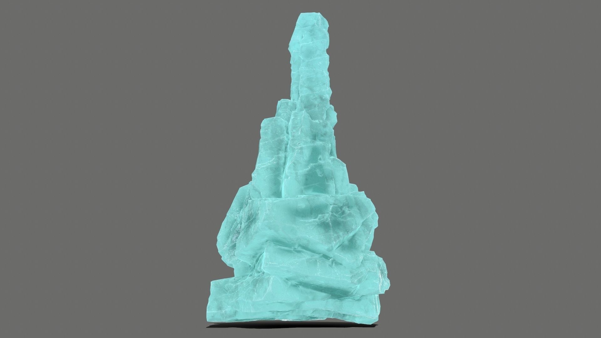 ice rocks  Low-poly 3D model_8