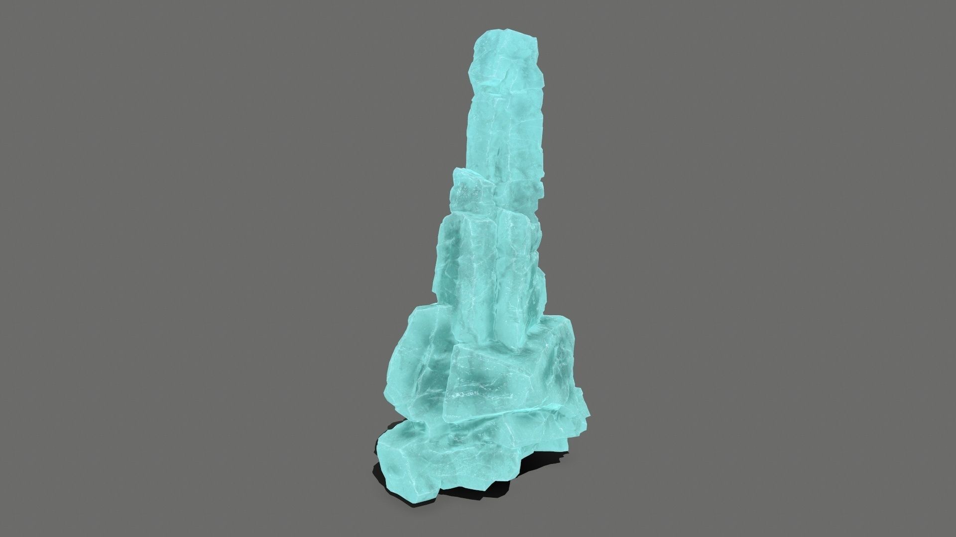 ice rocks  Low-poly 3D model_14