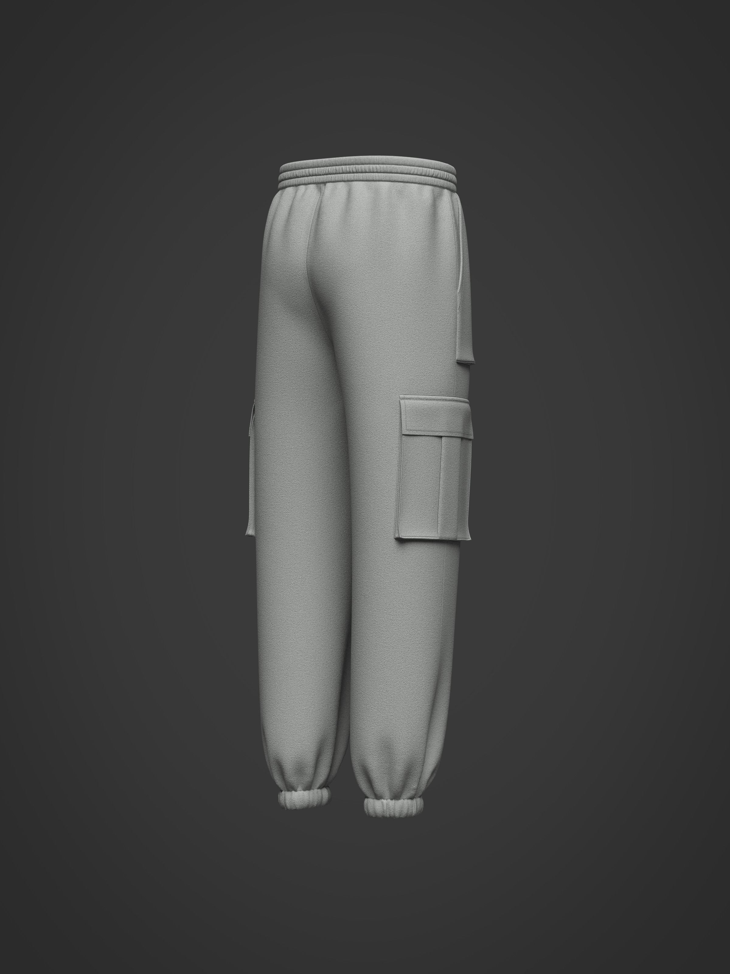 Mens Jogger 3d Model 3D model_7