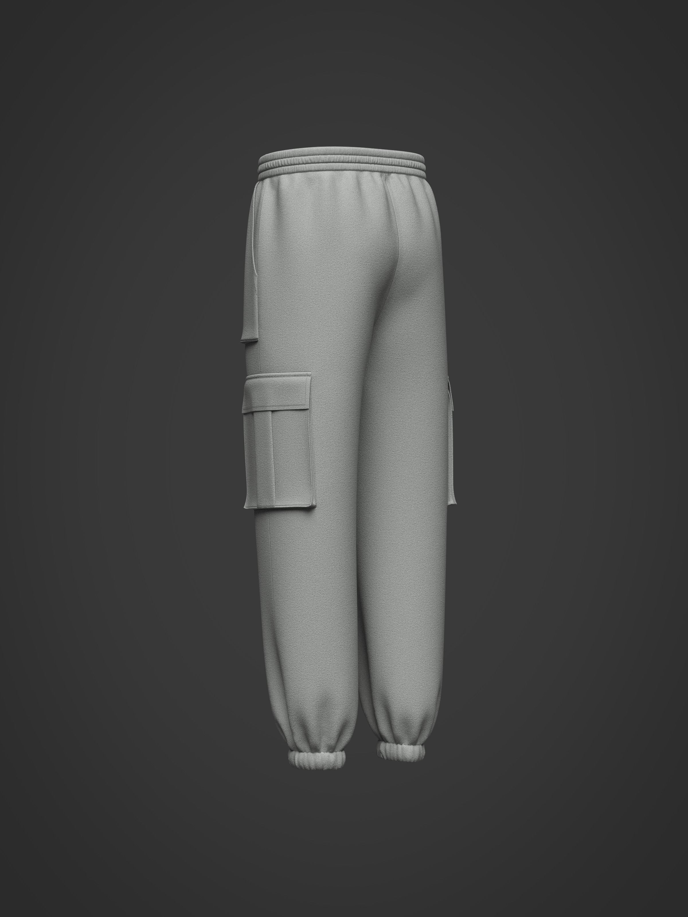 Mens Jogger 3d Model 3D model_9