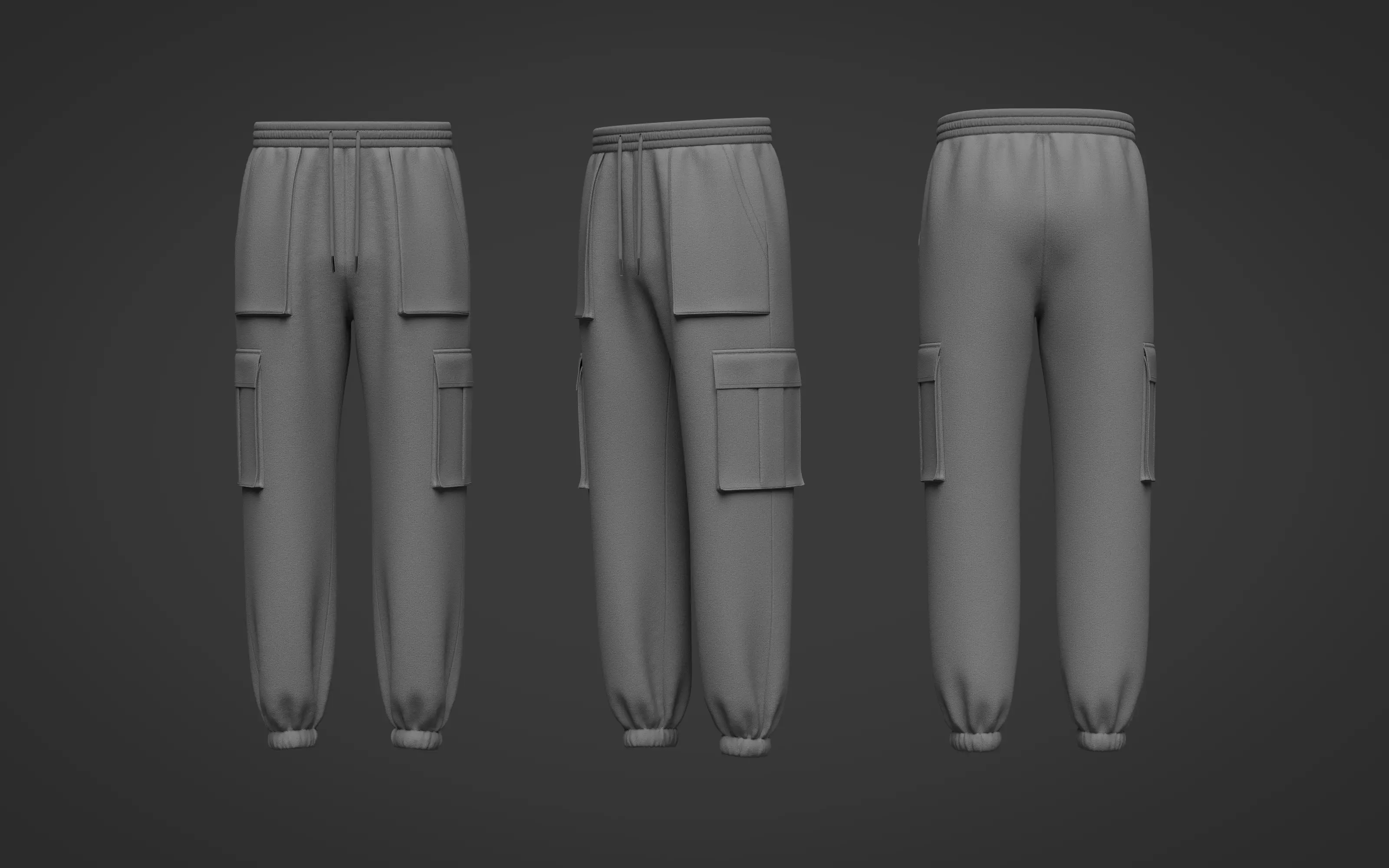 Mens Jogger 3d Model 3D model_0