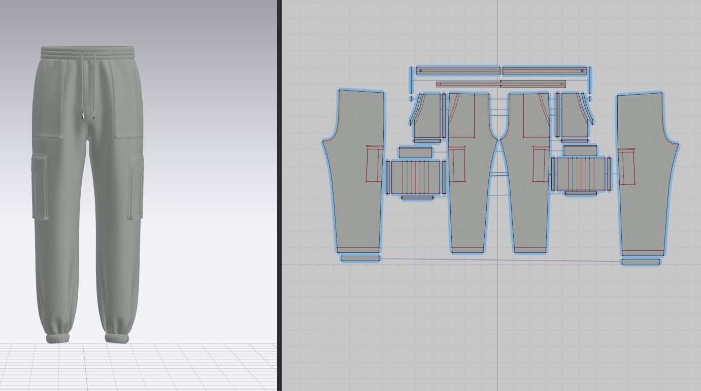 Mens Jogger 3d Model 3D model_1