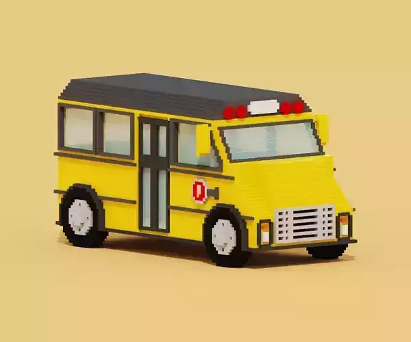Voxel School Bus