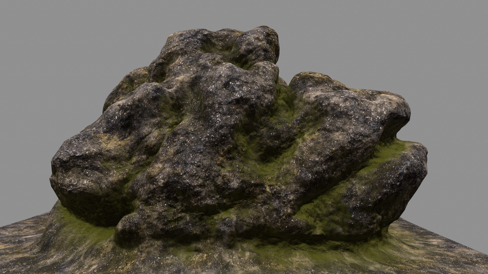 Mountain Rock 3D model_2
