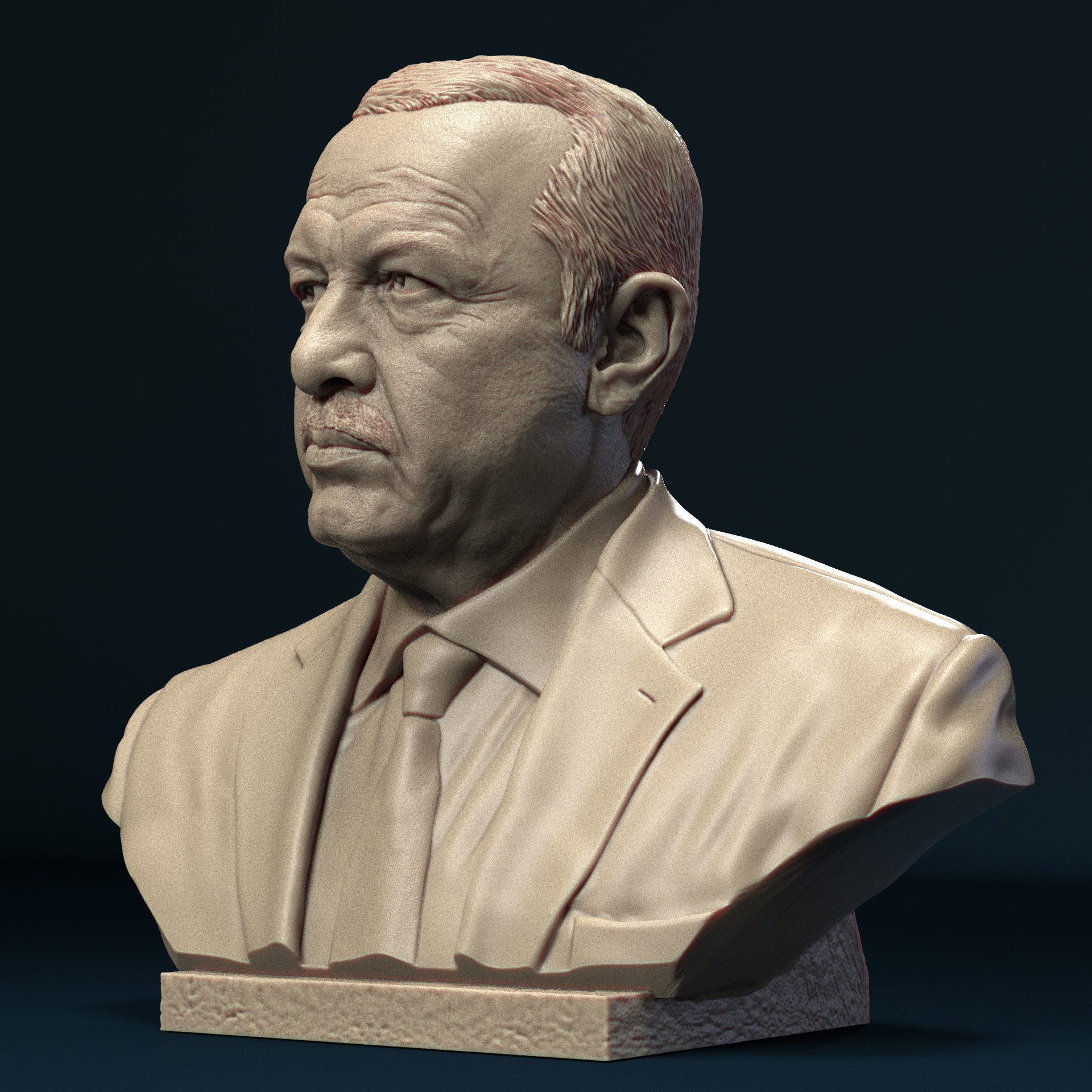 Recep Erdogan 3D print model_4