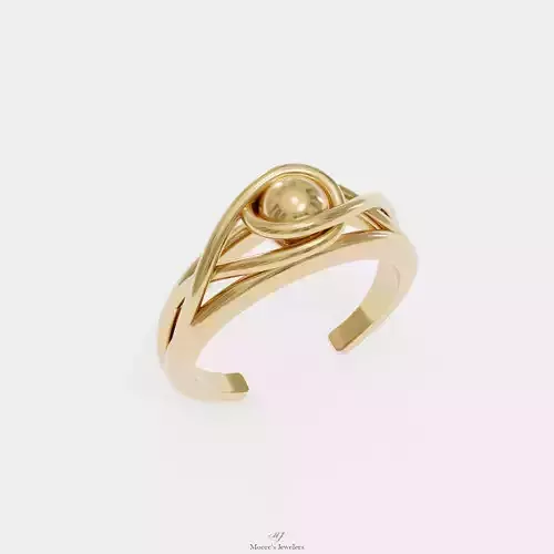 Infinity Sphere Ring 3d Model Adjustable One Size Fits All 3D print model