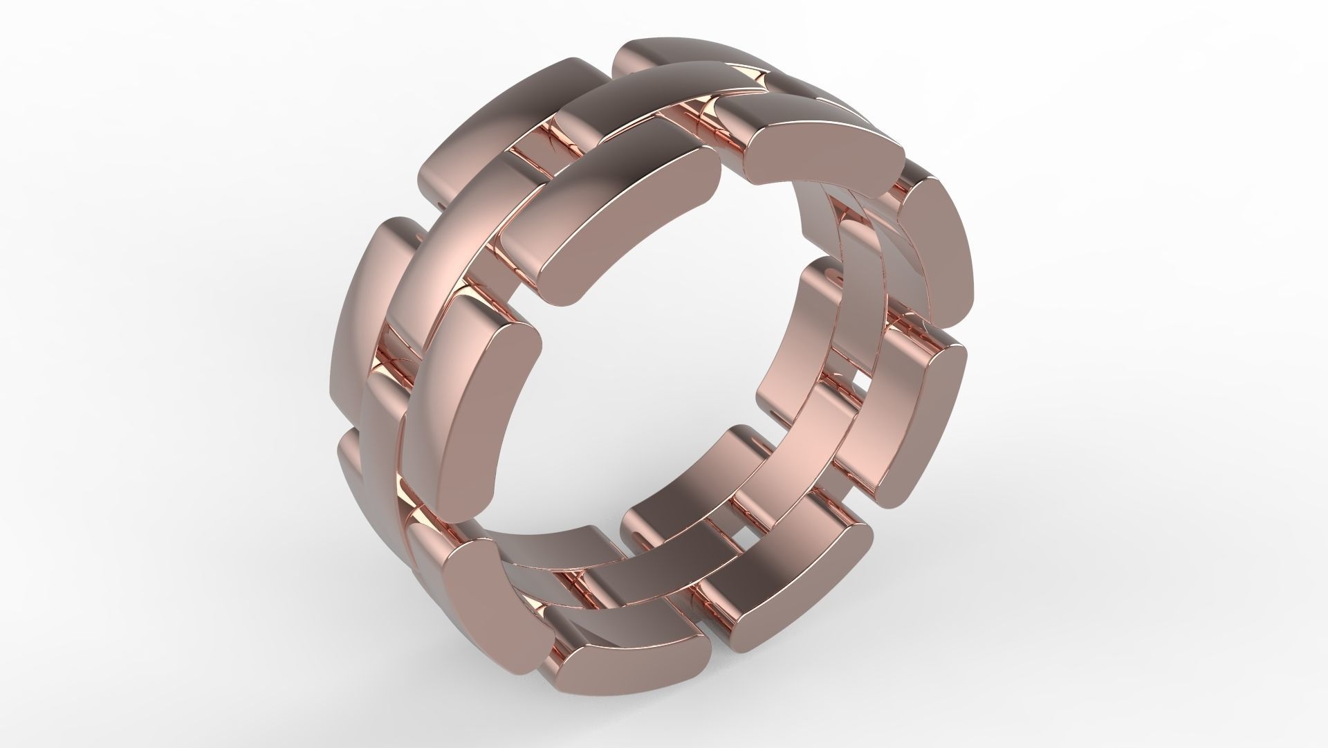 Maillon Eternity Ring 17 5mm 3D print model_2