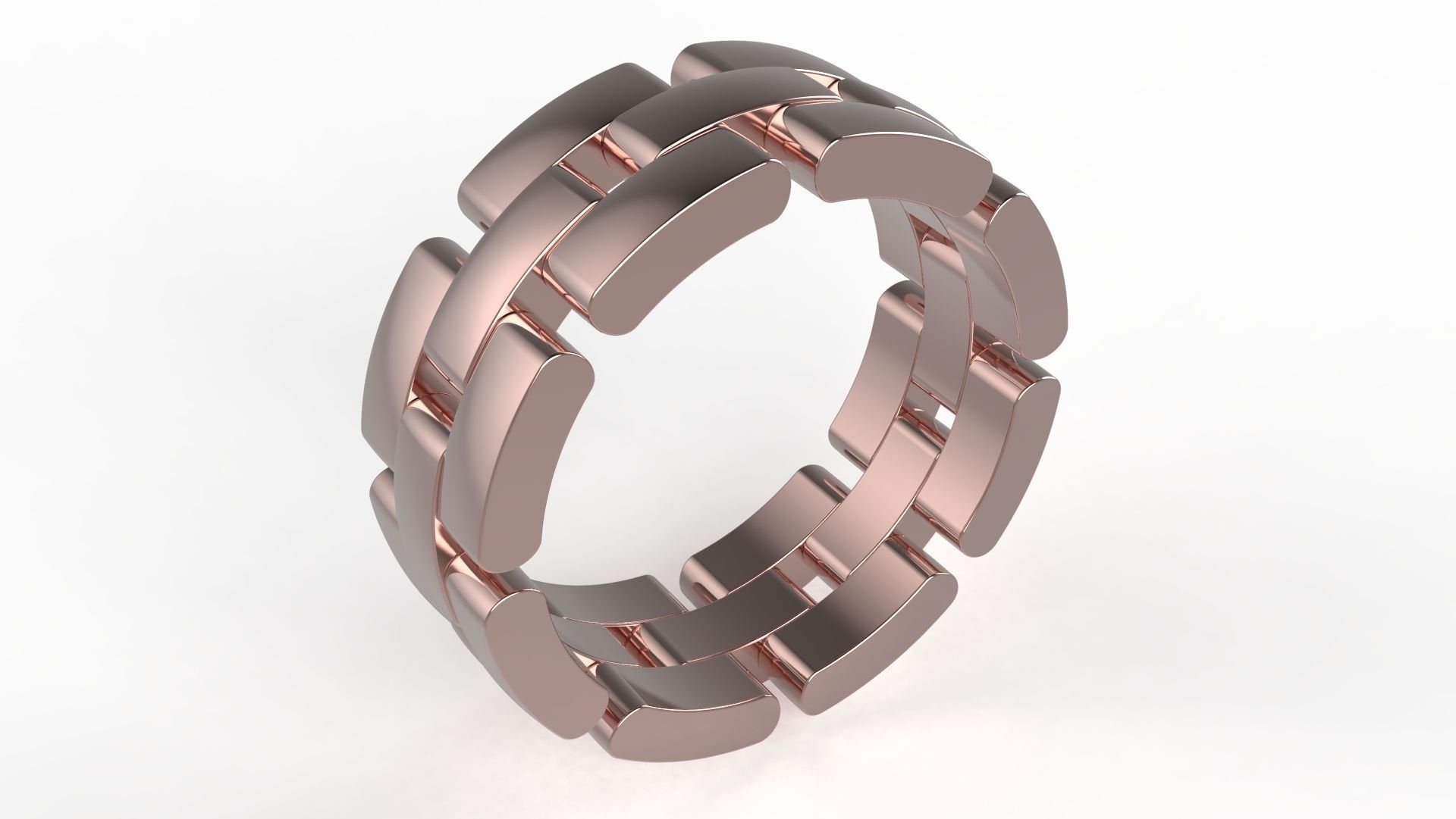 Maillon Eternity Ring 17 5mm 3D print model_3