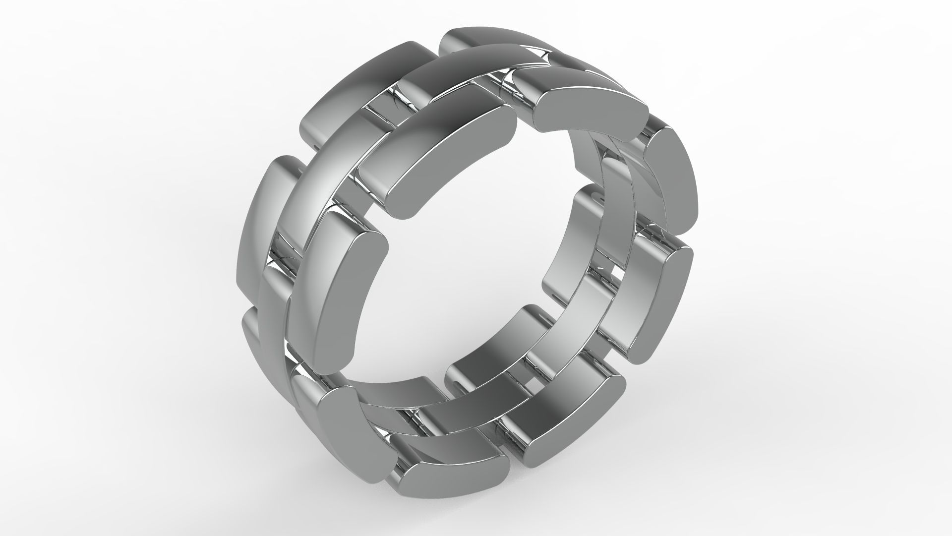 Maillon Eternity Ring 17 5mm 3D print model_4