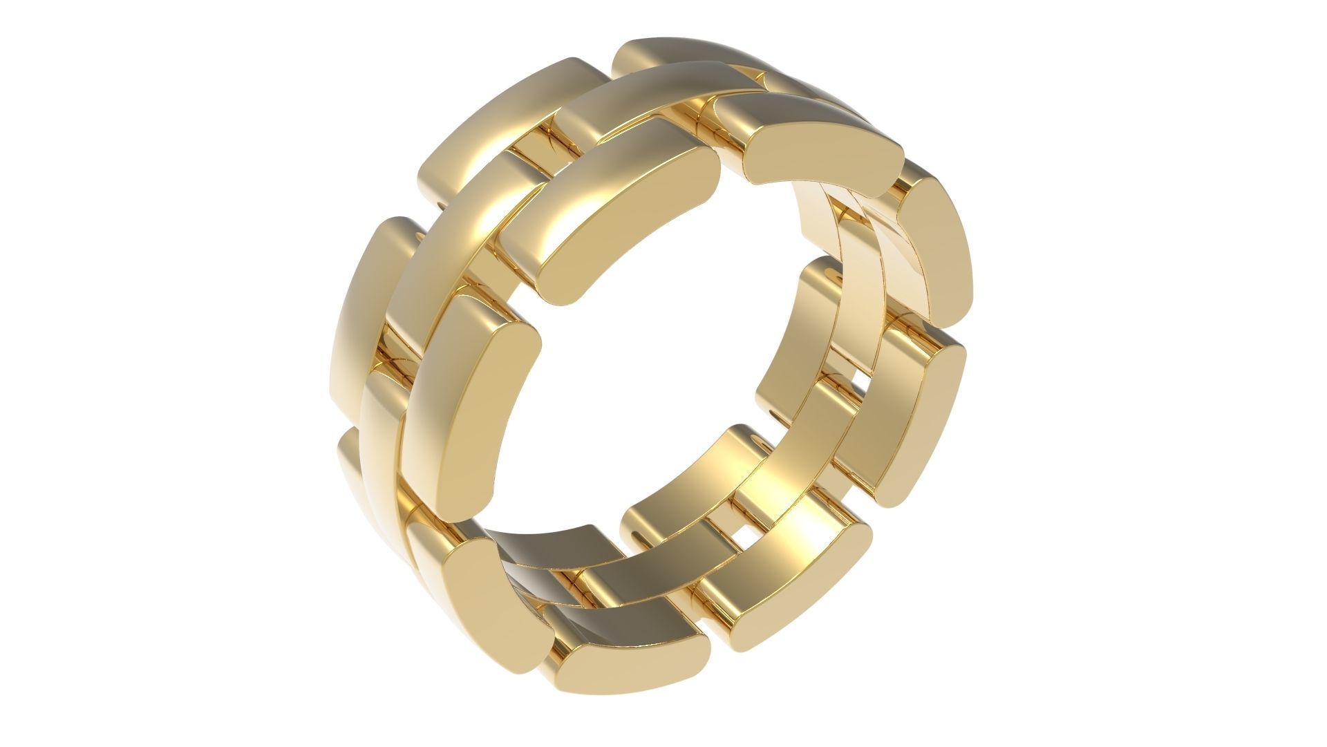 Maillon Eternity Ring 17 5mm 3D print model_1
