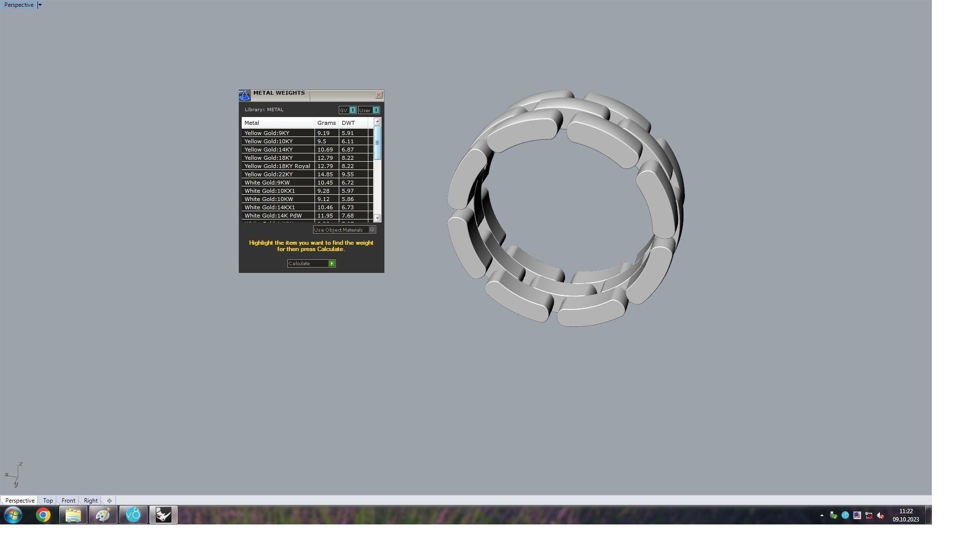 Maillon Eternity Ring 17 5mm 3D print model_8