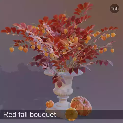 Red fall bouquet