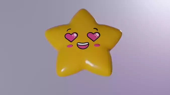 Star Cute 3d model 3D model