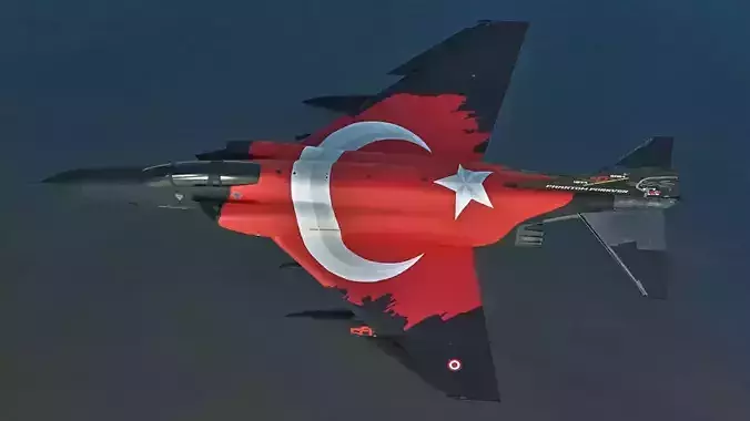 F4 Phantom 2 50 YIL Fully Rigged with High Resolution Textures