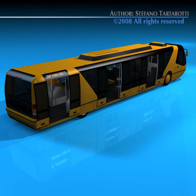 City bus 3D model_2