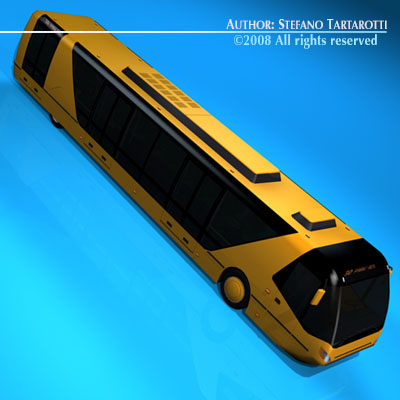 City bus 3D model_1