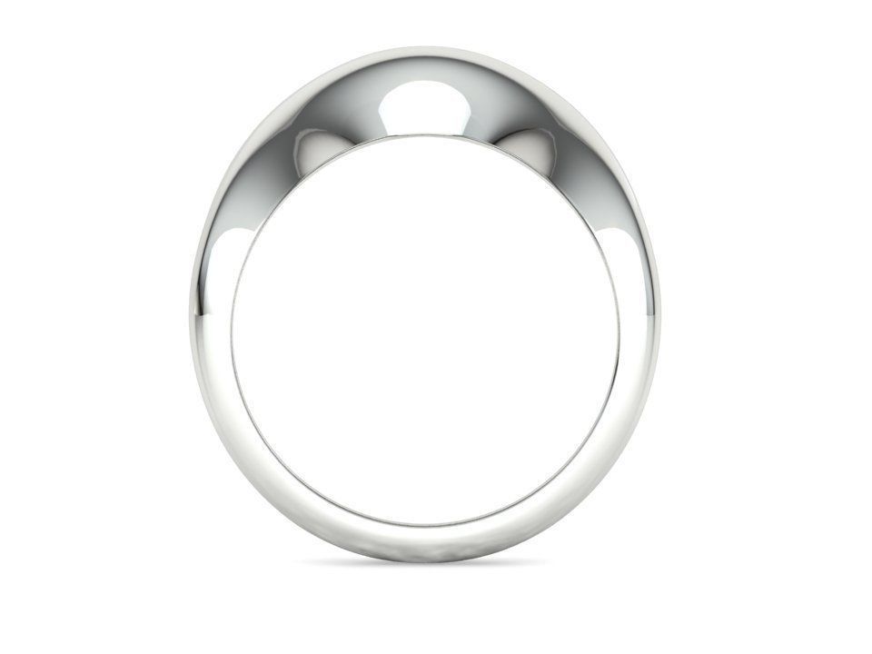 Wavy Dome Ring Curvy statement ring 3dmodel 3D print model_18