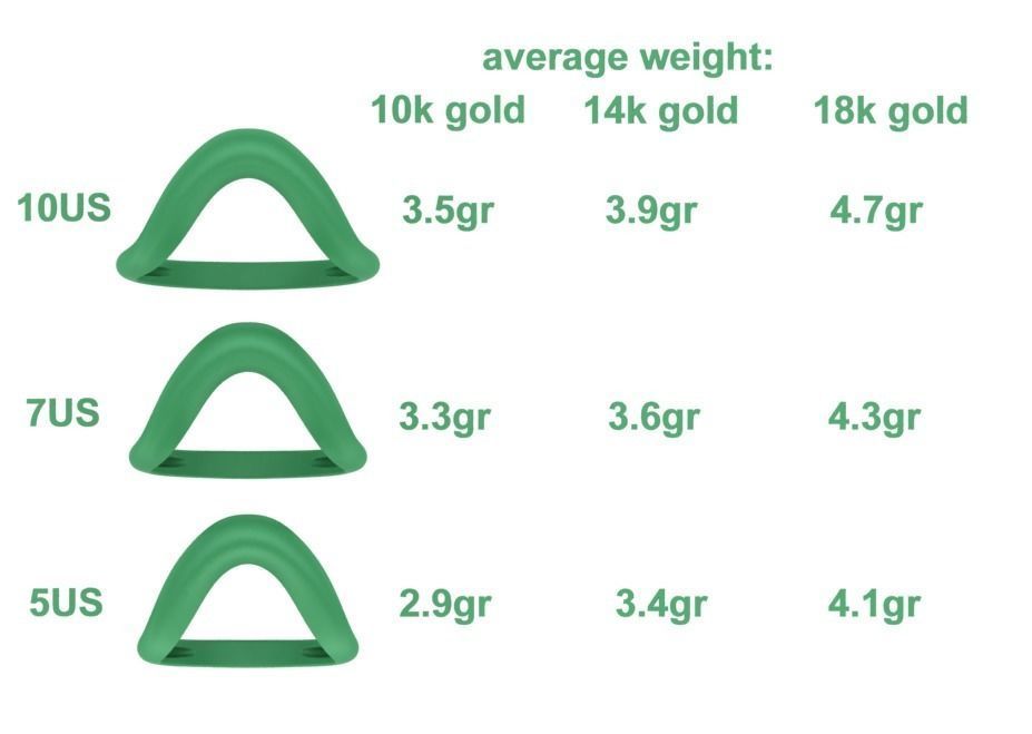 Wavy Dome Ring Curvy statement ring 3dmodel 3D print model_9