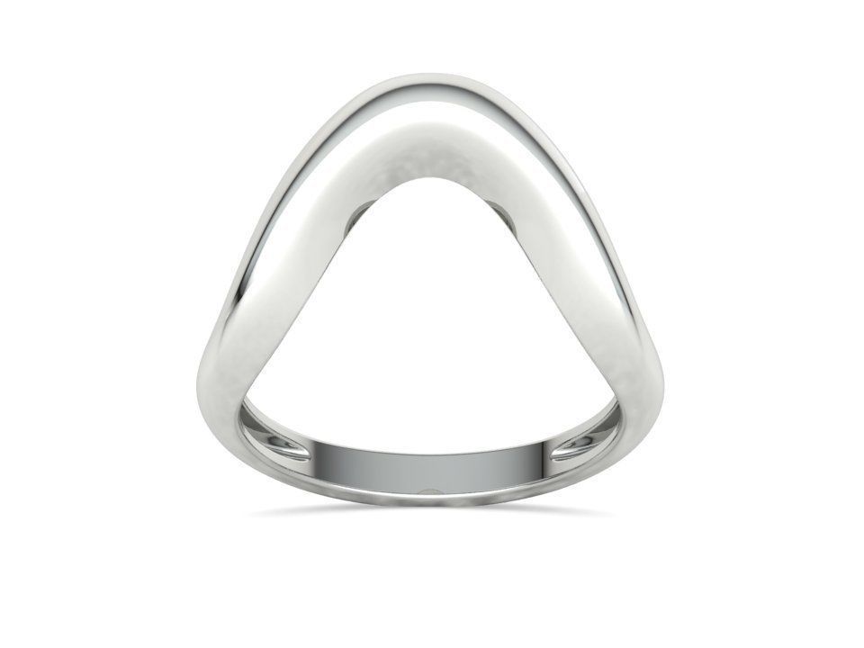 Wavy Dome Ring Curvy statement ring 3dmodel 3D print model_15