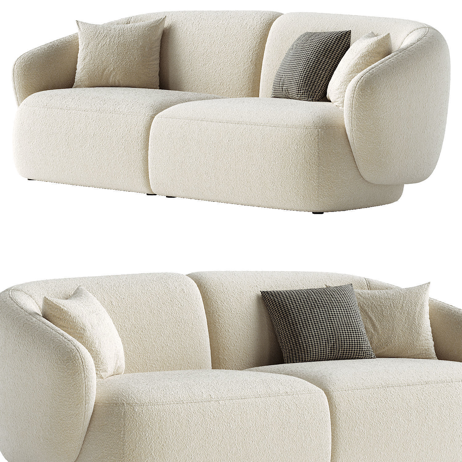 Auburn Performance Fabric Sofa 3D model_1
