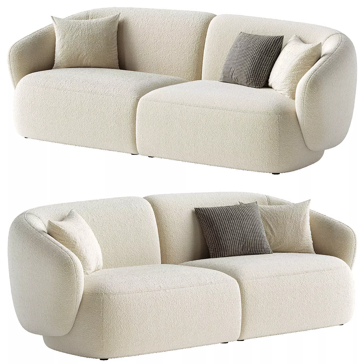 Auburn Performance Fabric Sofa 3D model_0