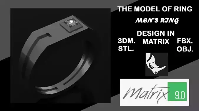 MEN2 model of ring VOL 37 3D print model