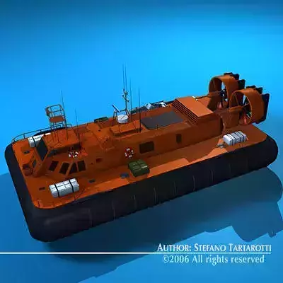 Rescue hovercraft 3D model