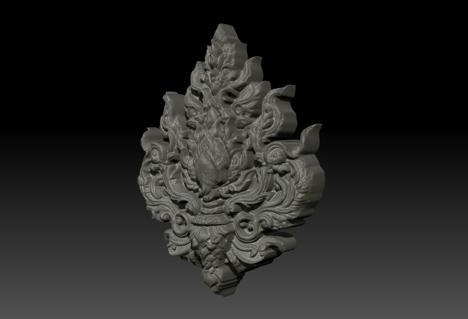 Thai Ornament Decor Bas Relied 05 - 231005 3D print model_2