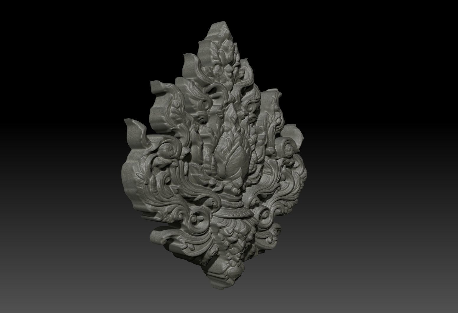 Thai Ornament Decor Bas Relied 05 - 231005 3D print model_1