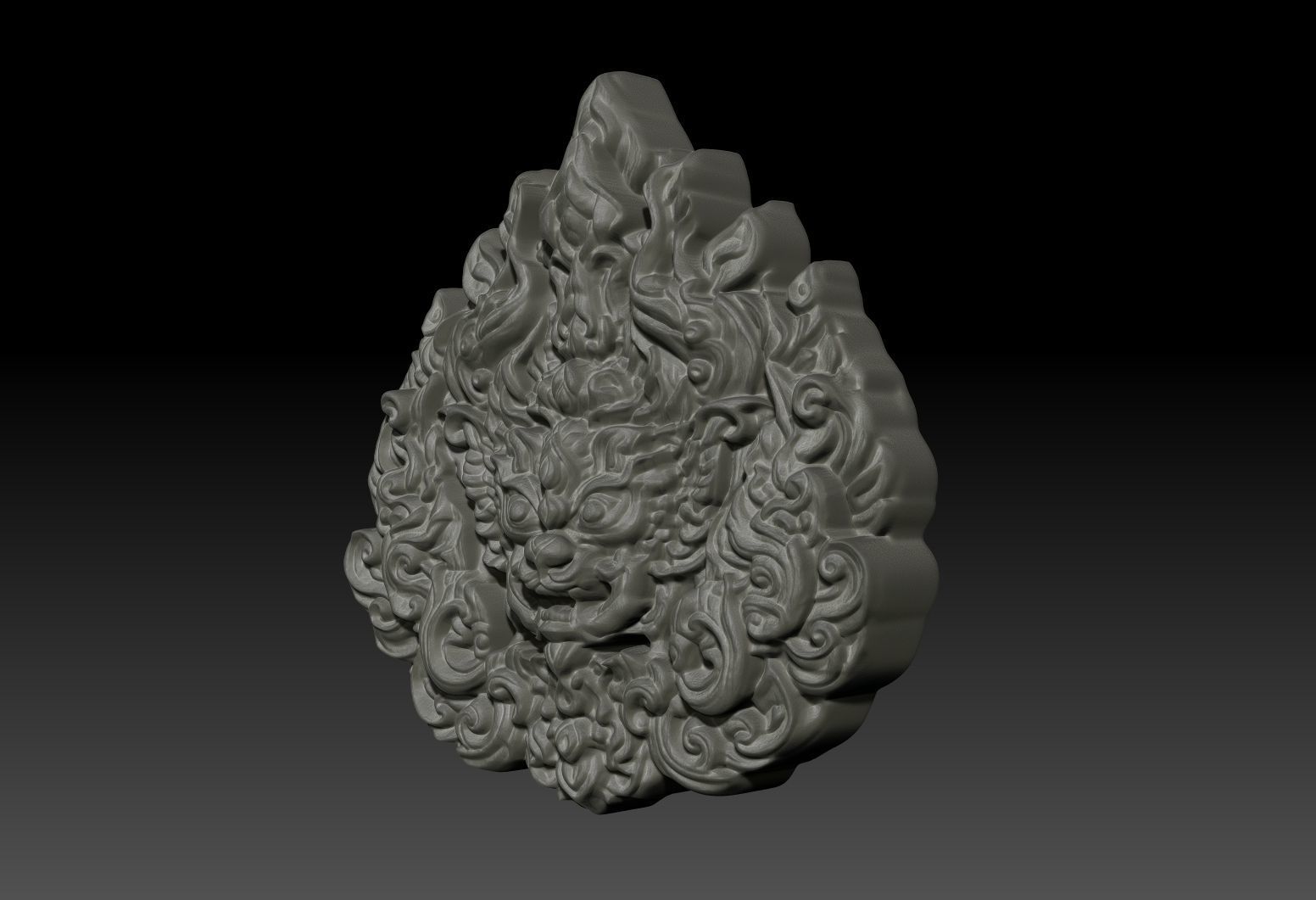Thai Ornament Decor Bas Relied 04 - 231005 3D print model_2
